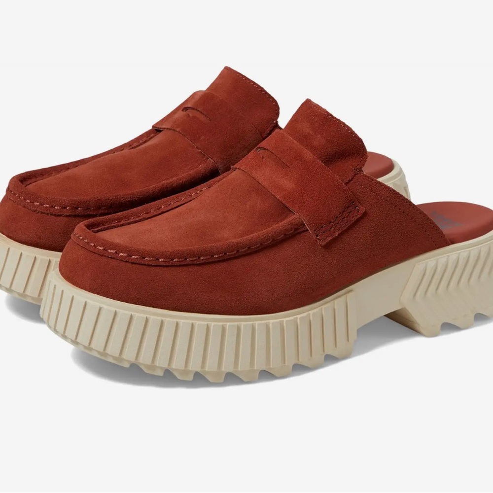 Women's Suede Loafers in Rust by [Brand]